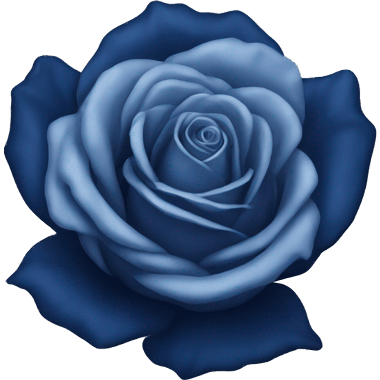 Navy blue rose emoji