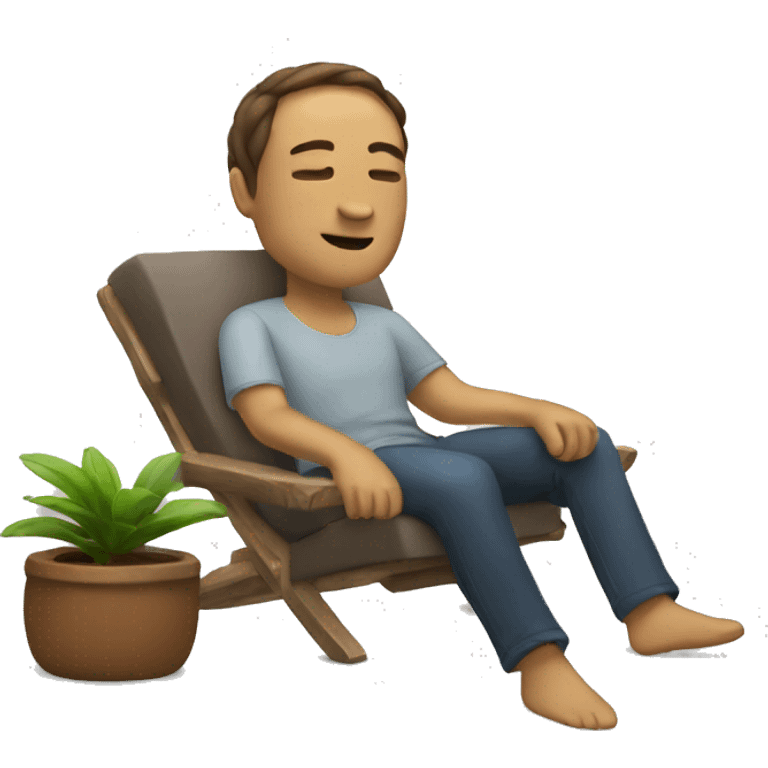 relaxing person emoji