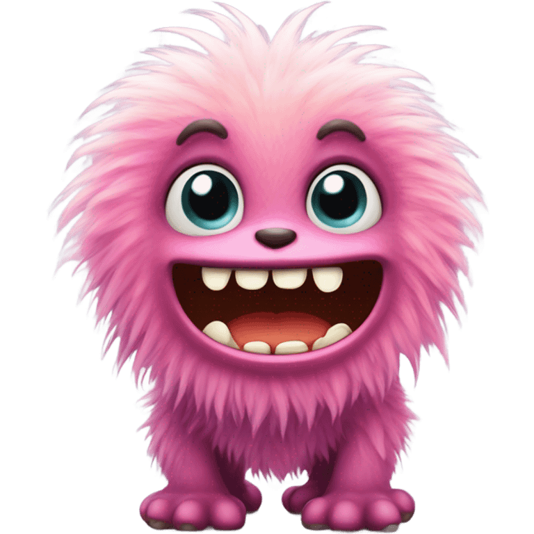 kind funny baby monster emoji