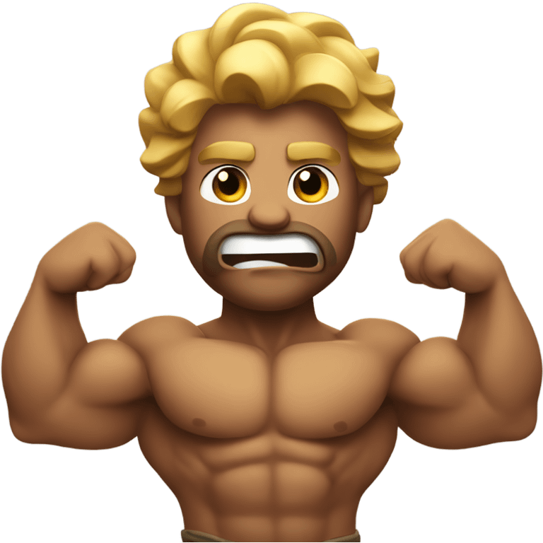 Hurcules flexing his muscles emoji