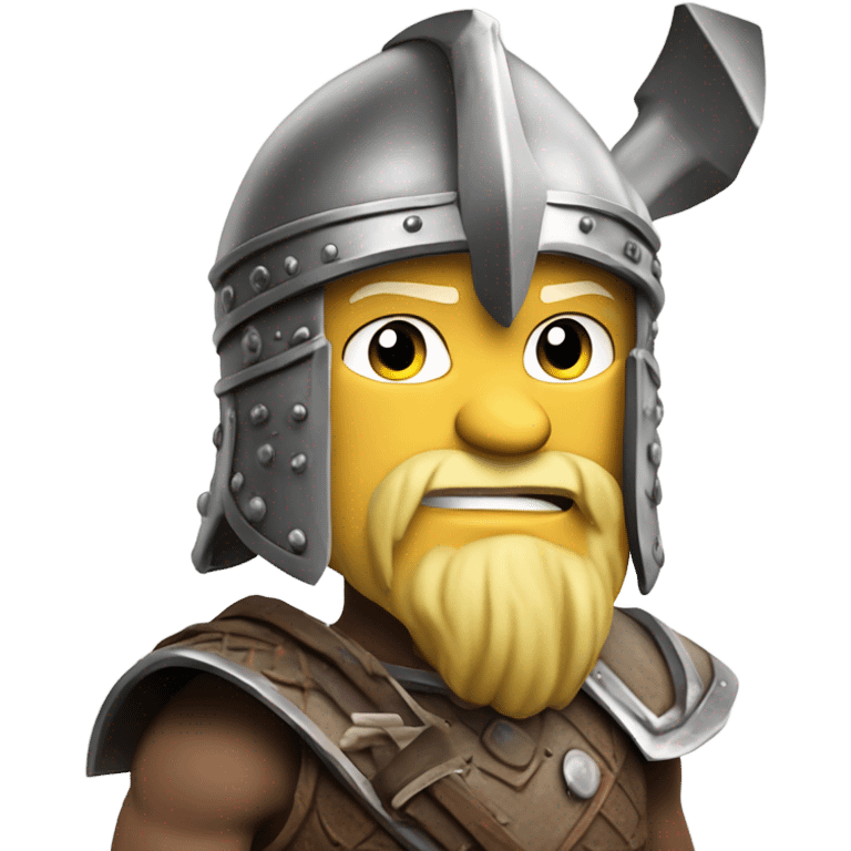 Erling Haaland as a Viking emoji