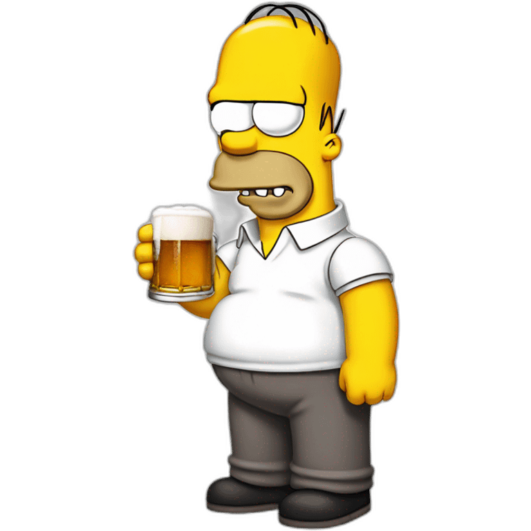 Homer simpson beer emoji