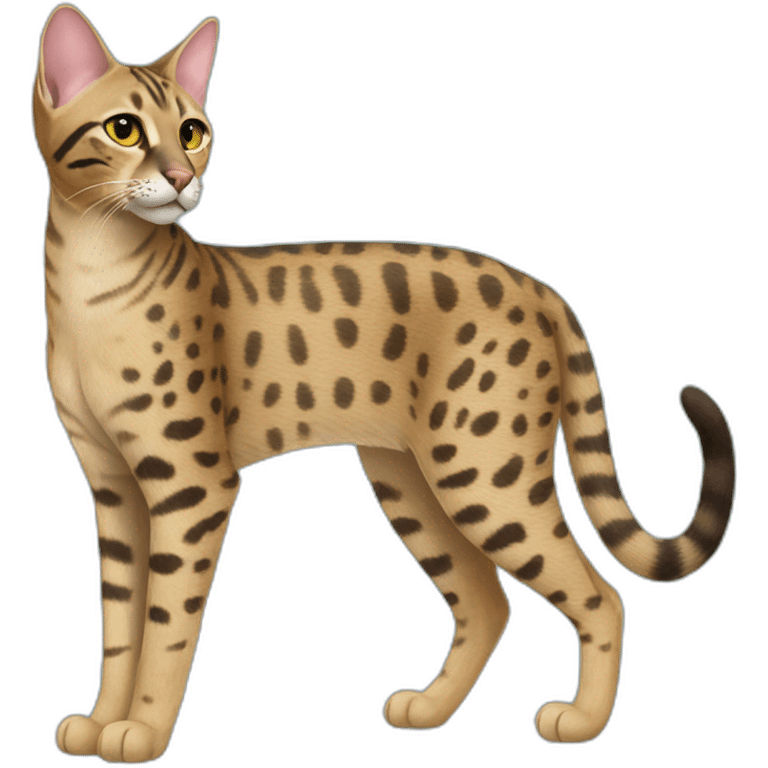 Savannah Cat Full Body emoji