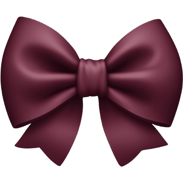 burgundy bow emoji