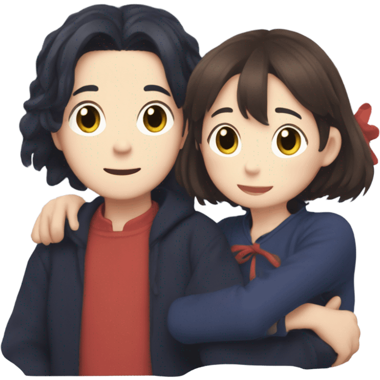 jijji and lily from kiki delivery service  emoji