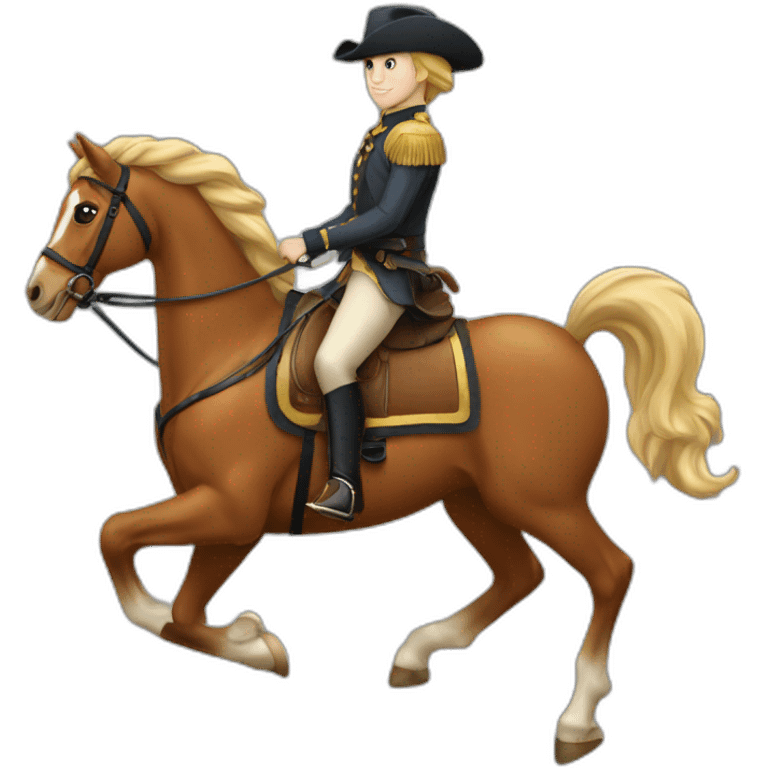 Roux sur cheval emoji