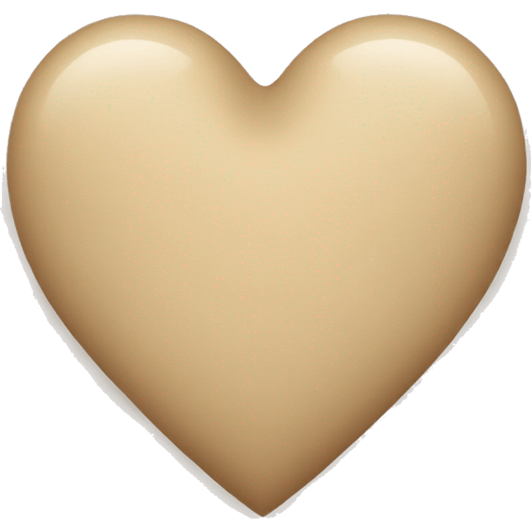 Beige heart  emoji