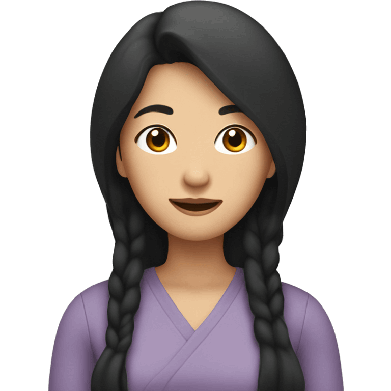 asian mum with long black hair emoji