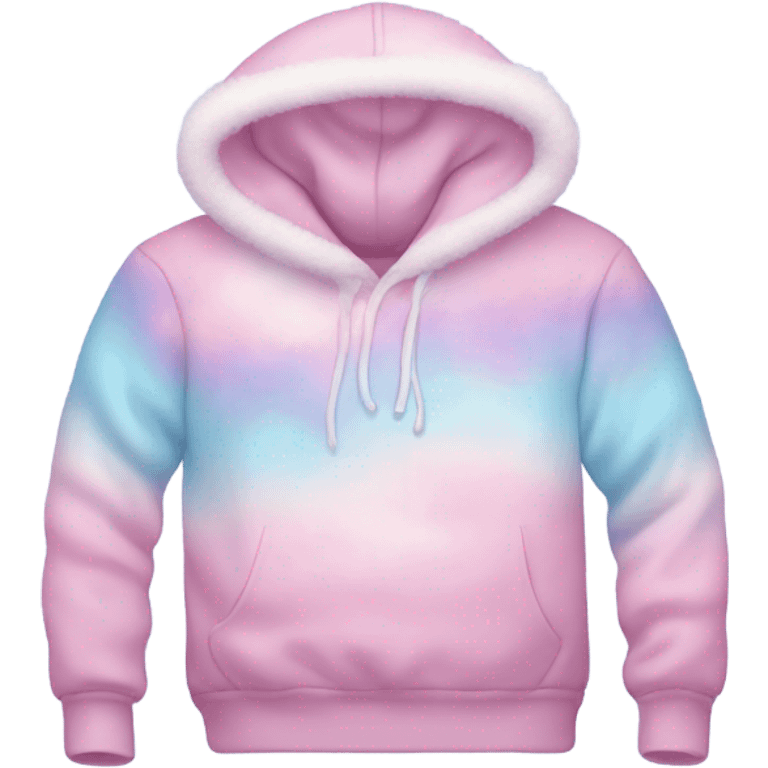 Cotton candy hoodie emoji