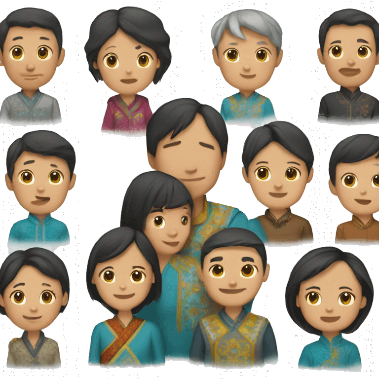 Kazakh family emoji