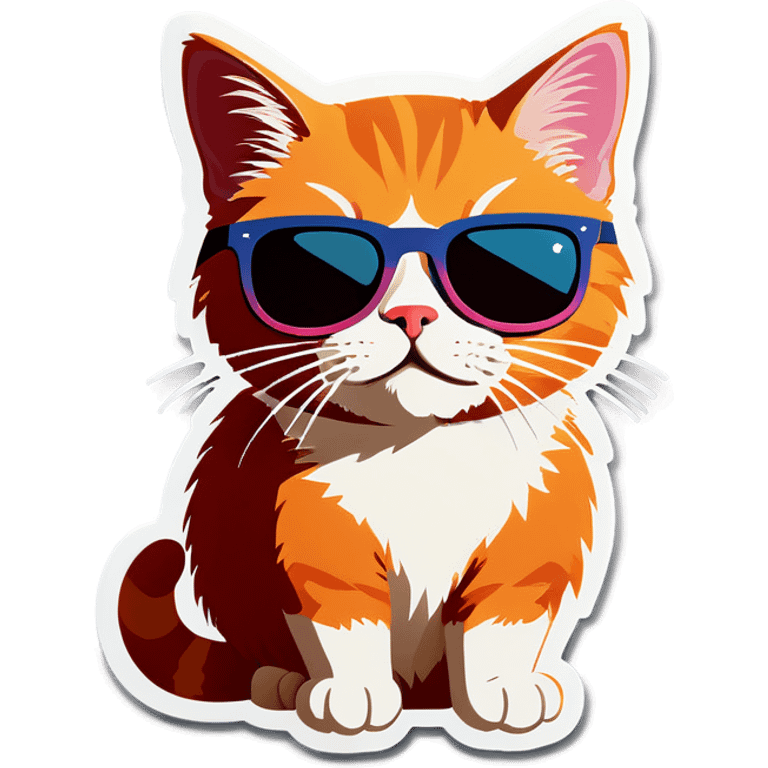 Cat with sunglasses emoji