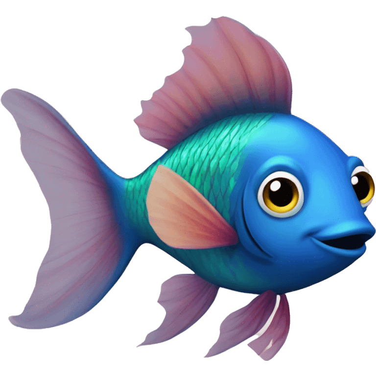 Fish with tutu emoji