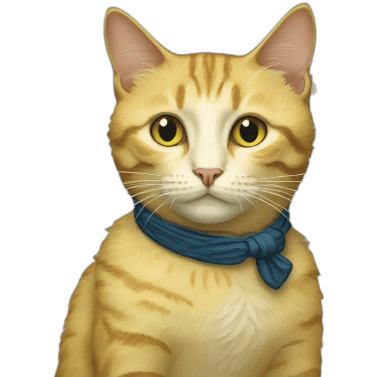 Van Gogh cat emoji