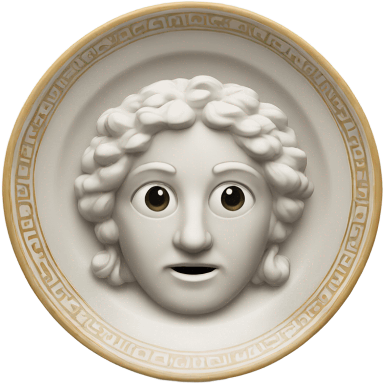 Greek style plate emoji