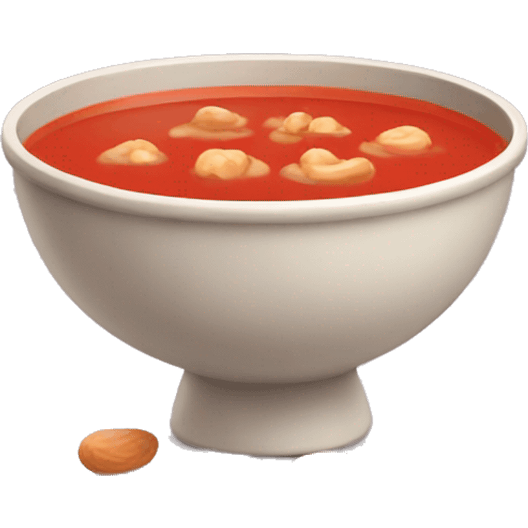 red peanut soup emoji