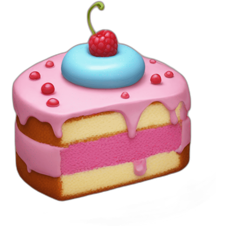 Totally-perfect-shaped-cake emoji