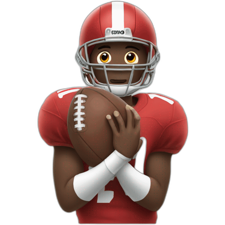 playing football with hands emoji