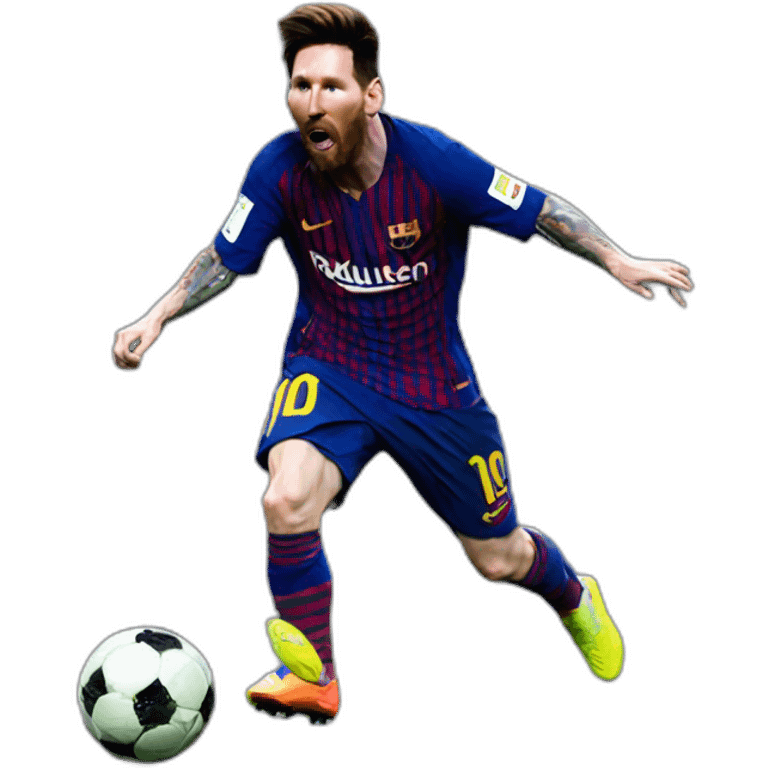 Messi play fifa  emoji