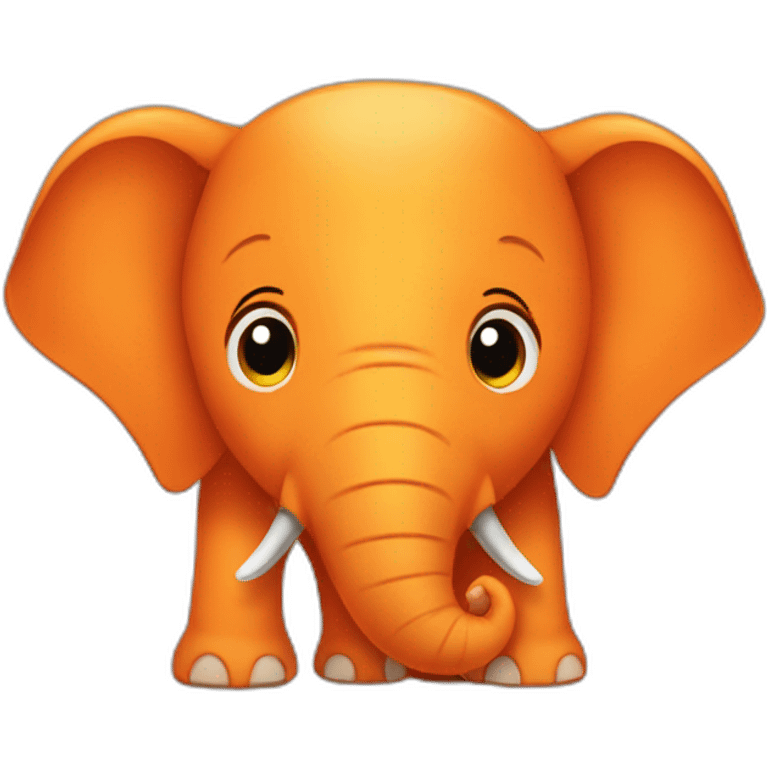 orange elephant emoji