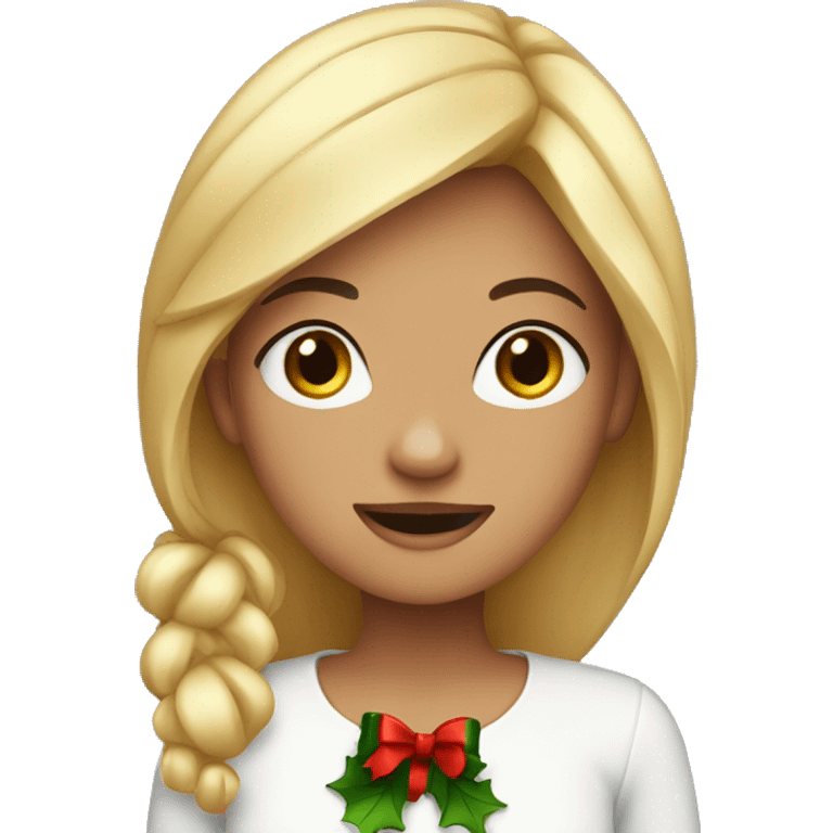 Christmas girl emoji