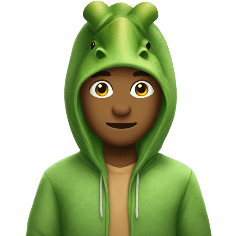 Person wearing a dinosaur onesie  emoji