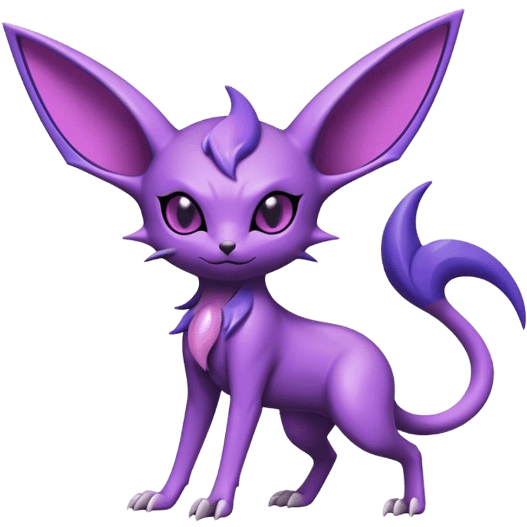 Cool Edgy Shiny Noibat-Espeon-hybrid  full body emoji