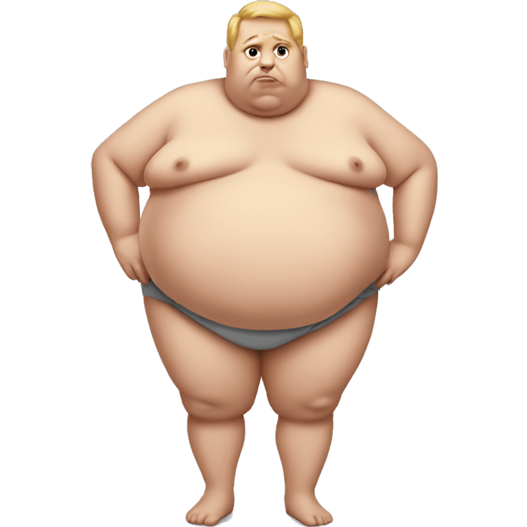 extremely obese person emoji