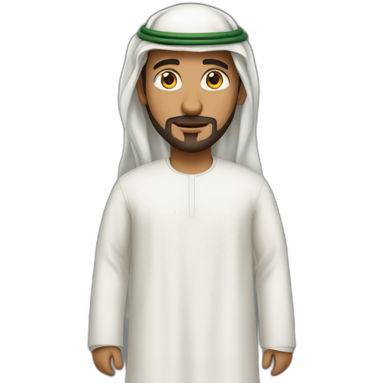 Saudi Man with Saudi clothes emoji