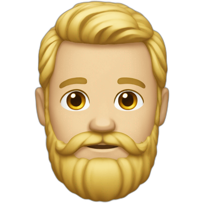 Barbe blonch emoji