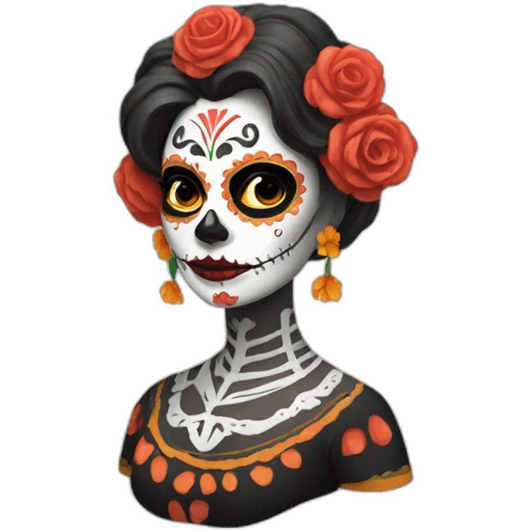 día de los muertos woman emoji