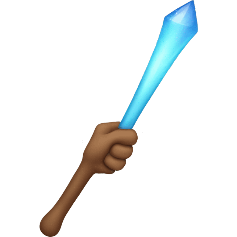 Hand holding wand emoji