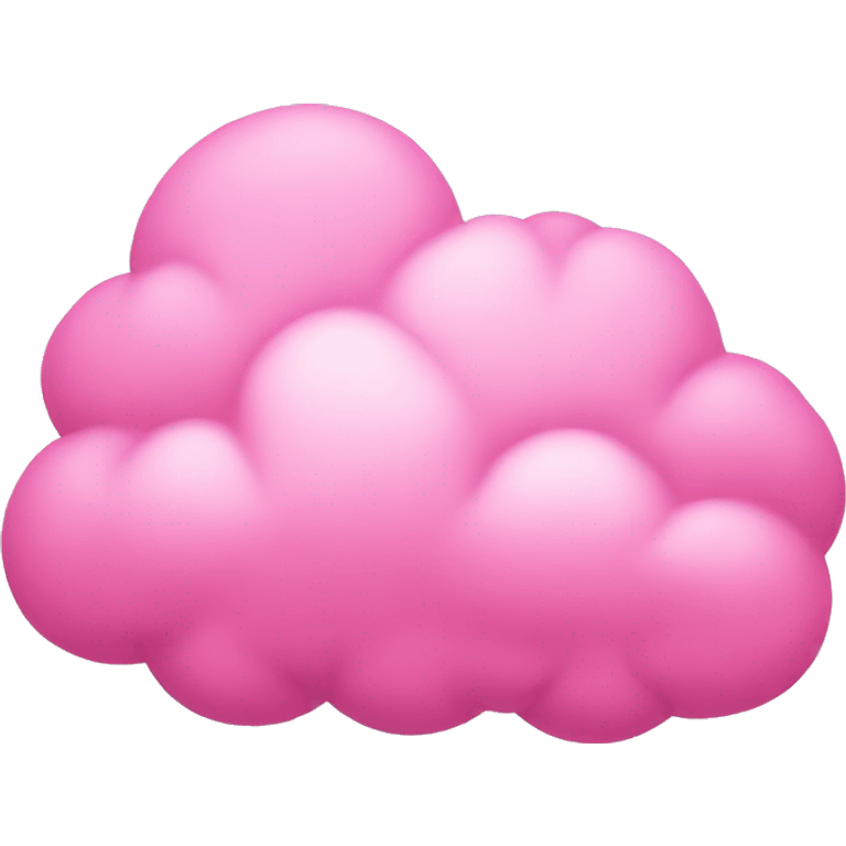 Pink cloud emoji