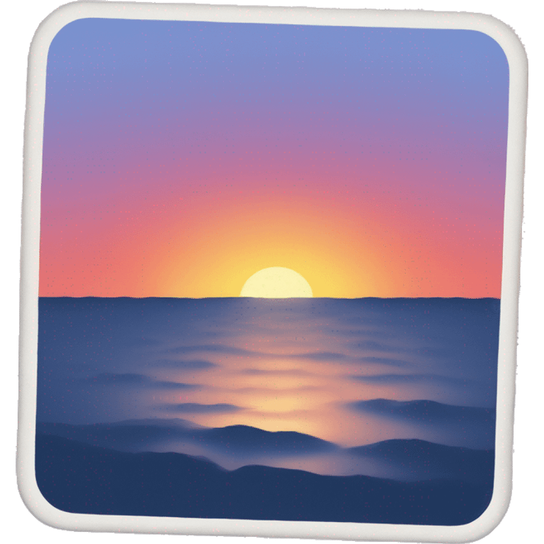 Sea sunset emoji