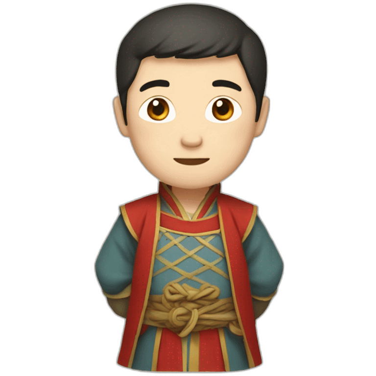 a guy from medieval china in a nice outfit emoji