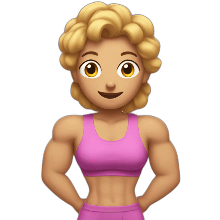 A mam with big muscles emoji