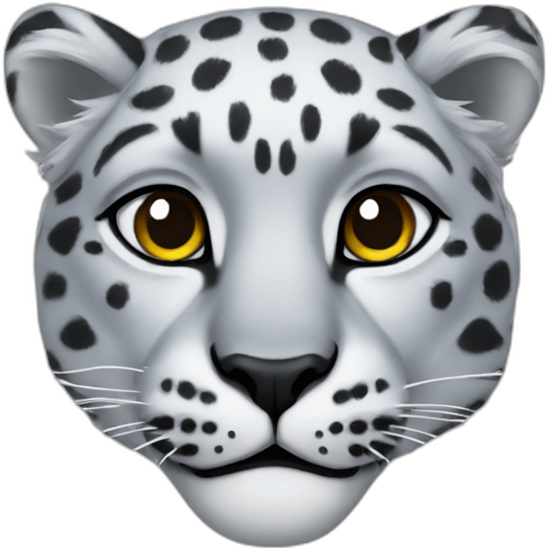 snow leopard head emoji