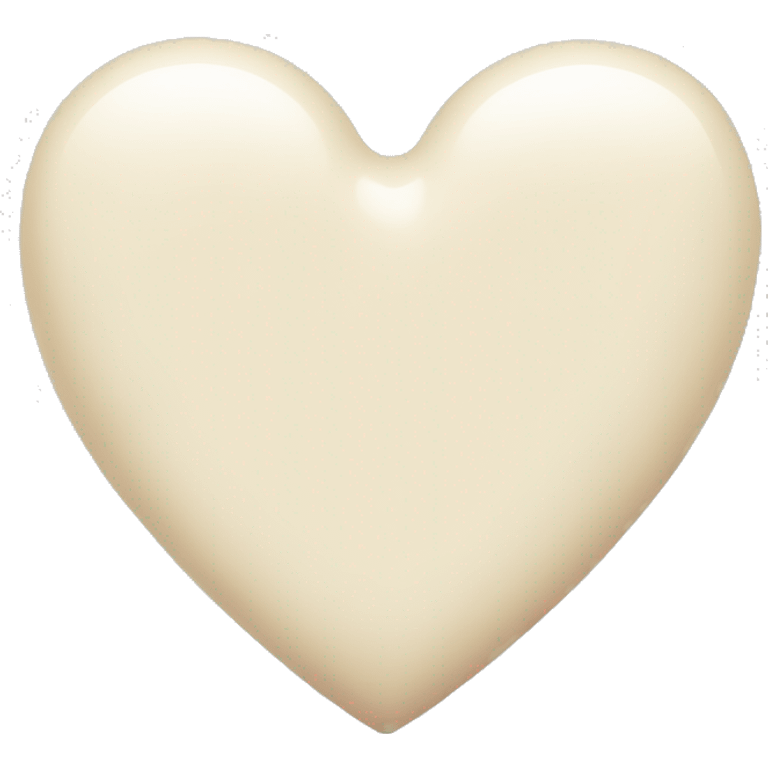 Milk-colored heart emoji