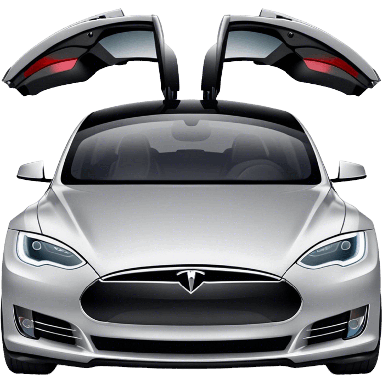 Tesla Model S - Tesla (Model Year: 2022) (Iconic colour: Silver) emoji