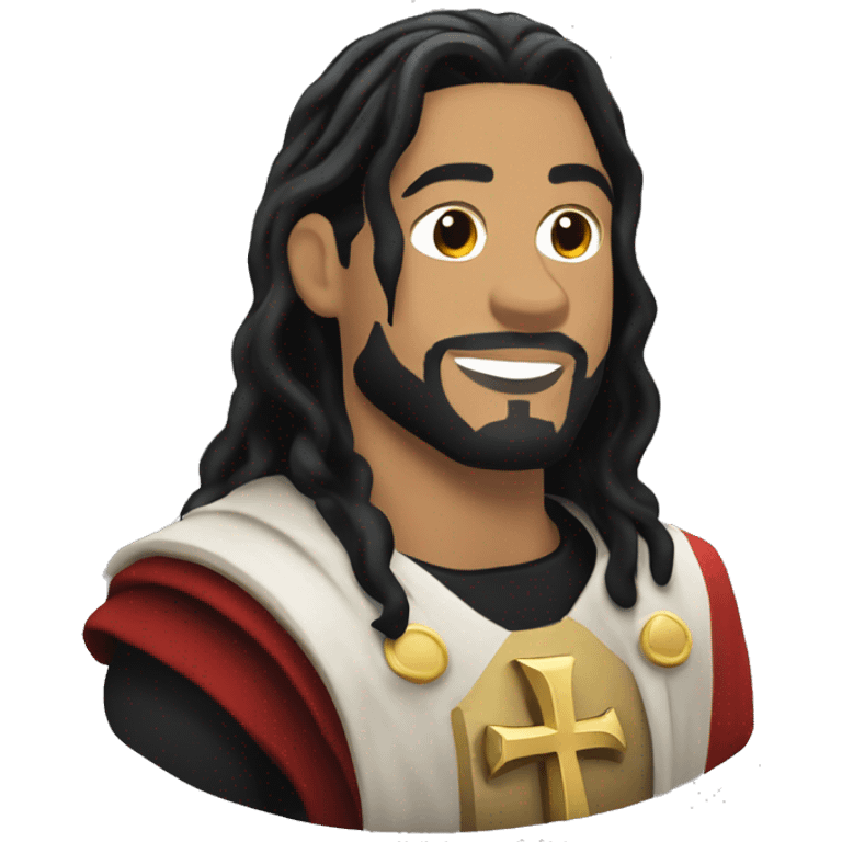 Roman reigns as a saint emoji