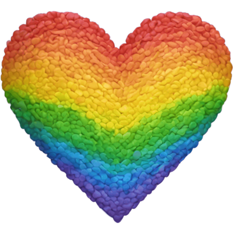 Rainbow heart emoji