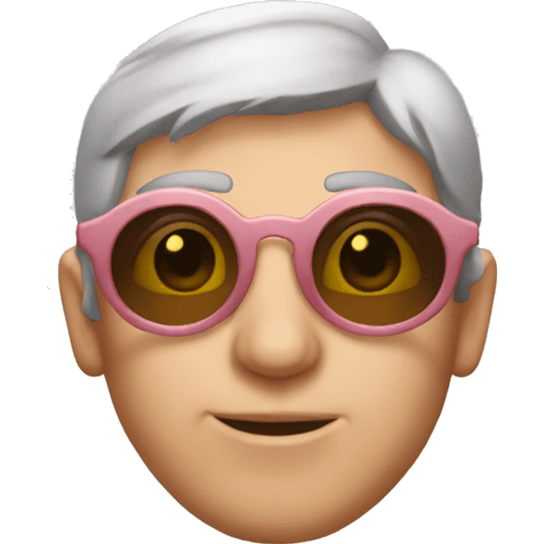 rose-colored glasses emoji