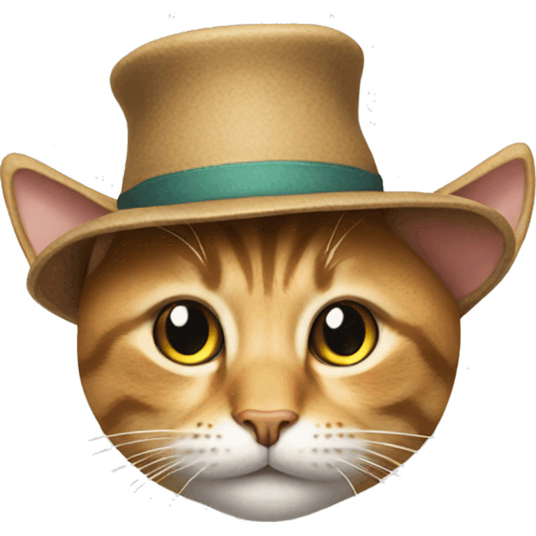 Cat with a hat emoji