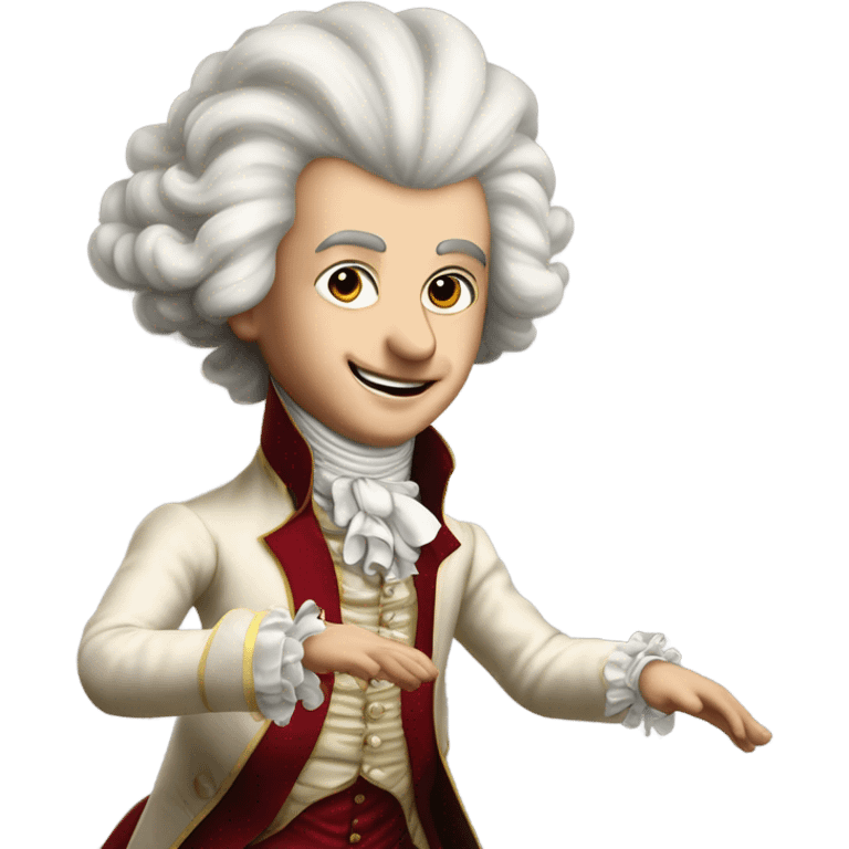 Mozart twerking emoji