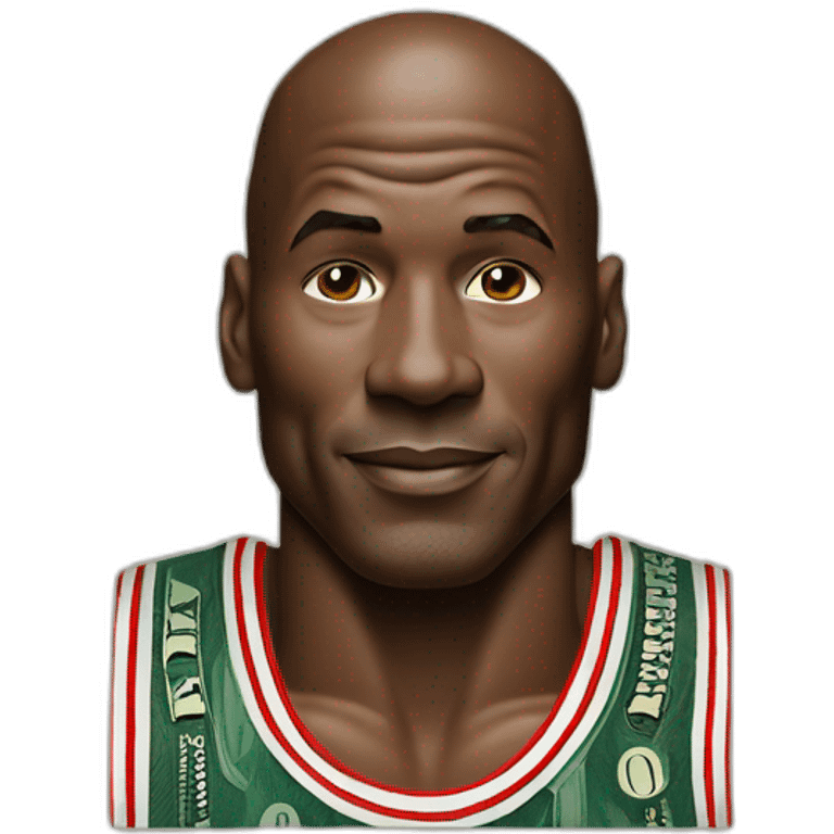 Michael jordan wearing old money clothes emoji