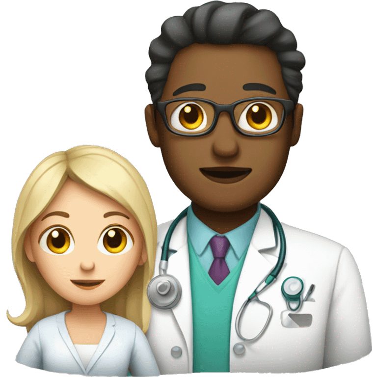 pregnant woman and a doctor emoji