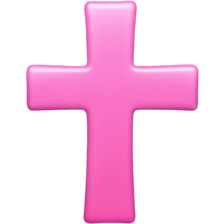 Pink cross emoji