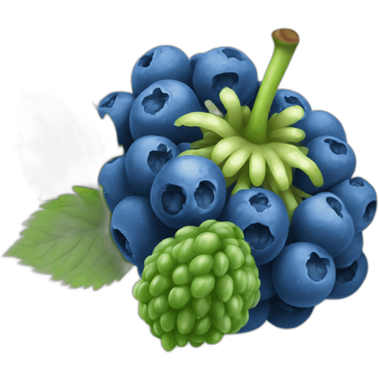 blue rasberry emoji