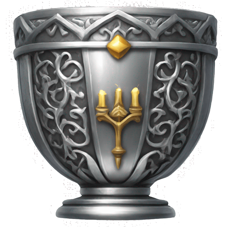 silver detailed gothic grail emoji