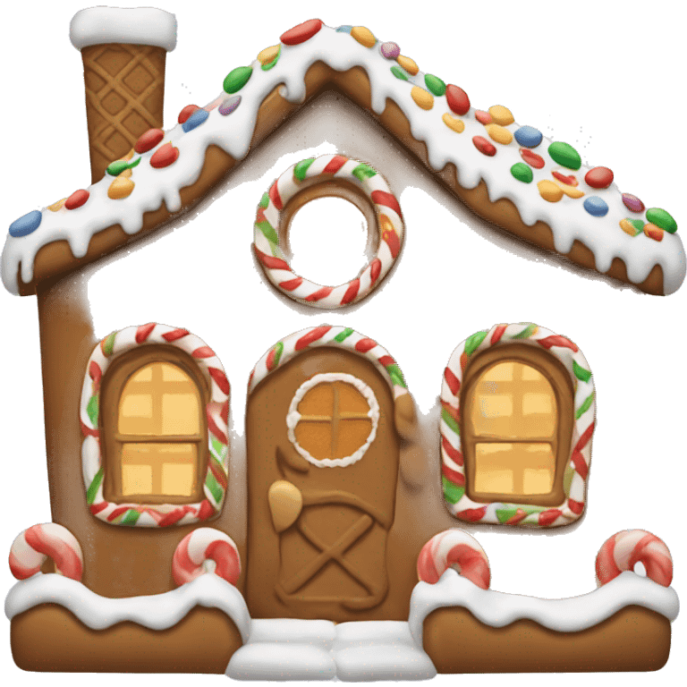 Gingerbread house emoji