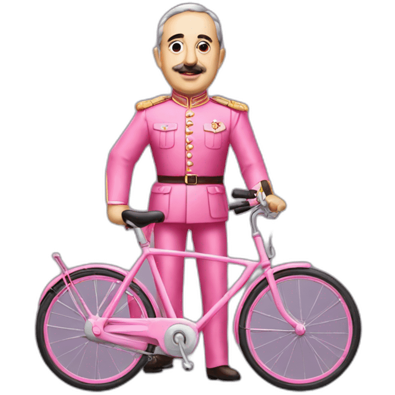 Francisco franco in a pink bike emoji